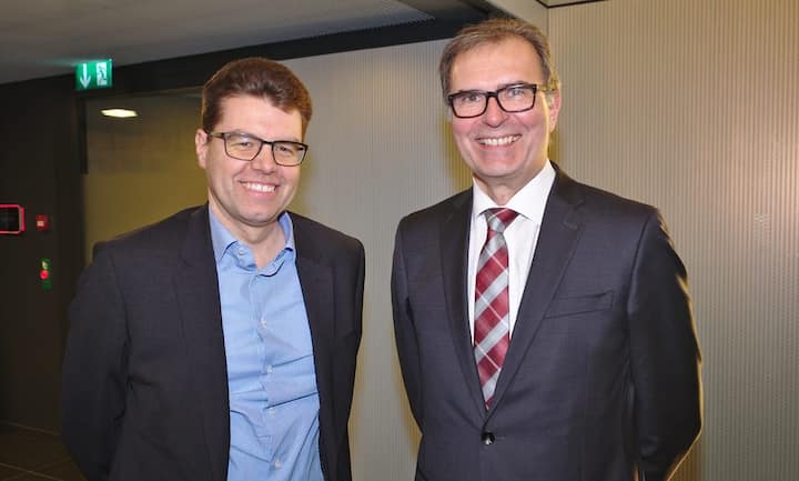 Andreas Rickenbacher, Strategieberater; Hanspeter Rüfenacht, Vorsitzender der Geschäftsleitung, Berner Kantonalbank