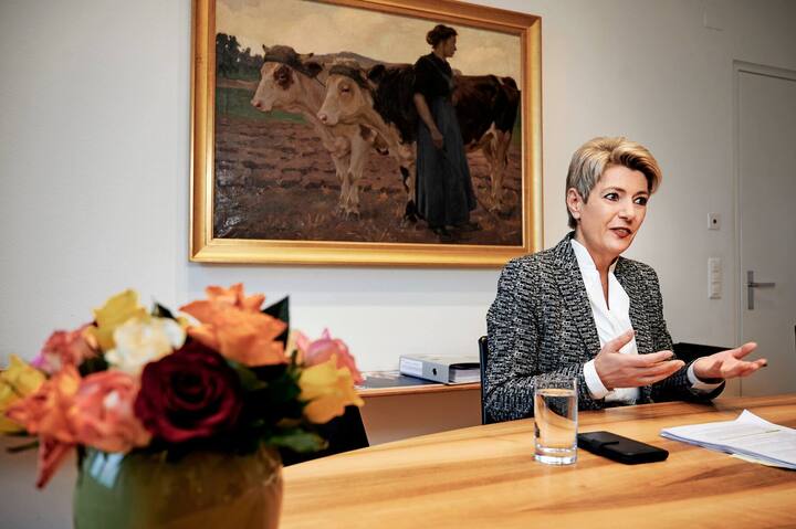 Karin Keller Sutter, Bundesrätin, Bundeshaus West, Buero