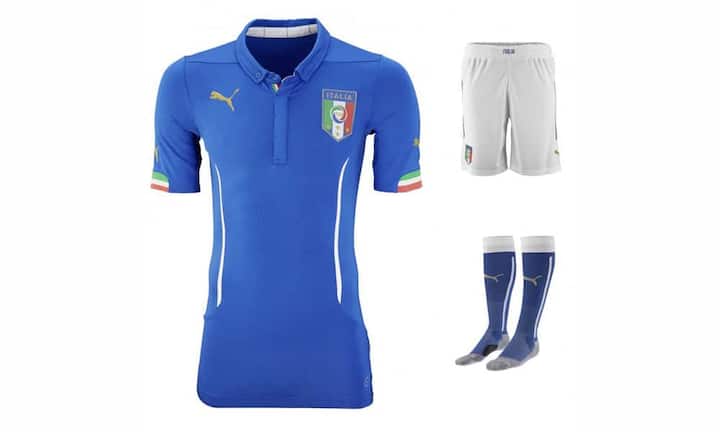 Top: Das Puma-Trikot der Italiener wurde von ist sehr stylisch und eine gute Mischung zwischen Eleganz und Casual. Ob der Button-Down-Kragen und die Knopfleiste bequem ist, sei dahin gestellt.
