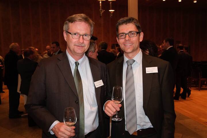 Didier Sangiorgio, Walder, Wyss & Partner AG, Geschäftsführer; Martin Zahner, Avaloq Evolution AG, Key Account Manager