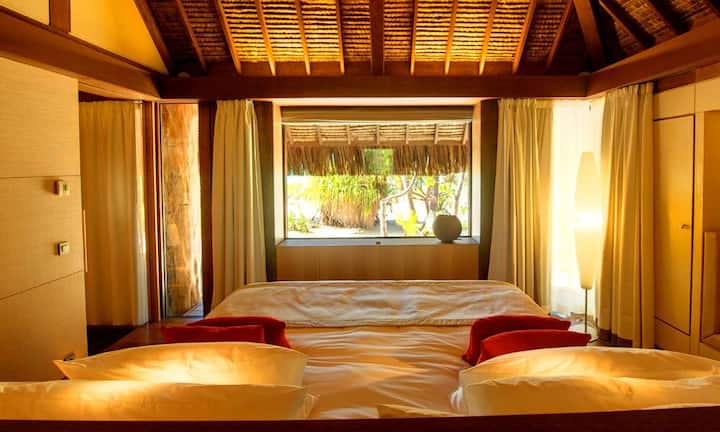 Das Innendesign ist überwiegend aus Naturmaterialien.