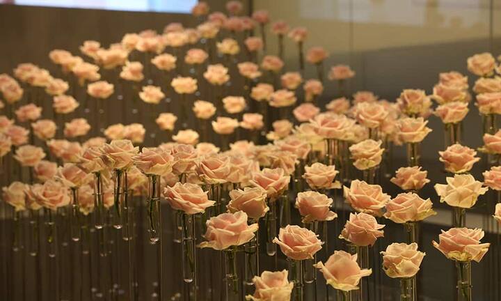 Blumen dürfen an der Uhrenmesse nicht fehlen...