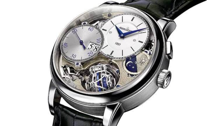 Doppelter Kürlauf: Jaeger-LeCoultre verfügt über grosse uhrmacherische Exklusivitäten. Die spektakulärste ist sicher das Gyrotourbillon, das sich um zwei statt nur eine Achse dreht und damit theoretisch die Erdanziehungskraft noch etwas besser kompensiert. Zum 180. Geburtstag legte die Manufaktur die Master Grande Tradition Gyrotourbillon 3 Jubilee auf. Als Chronograph mit eigenem Aufzug: rund 500 000 Franken.