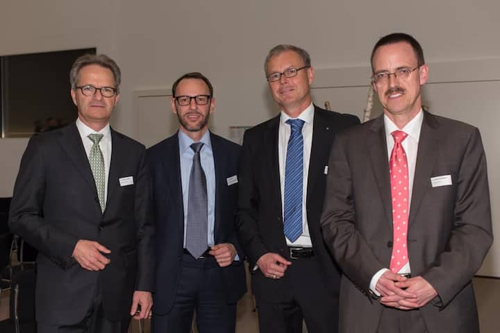 Thomas Sauber, Ernst & Young AG; Urs Achermann, KV Zürich Business School; Peter Häfliger, KV Bildungsgruppe Schweiz; Peter Kohlhaas, Dimando AG