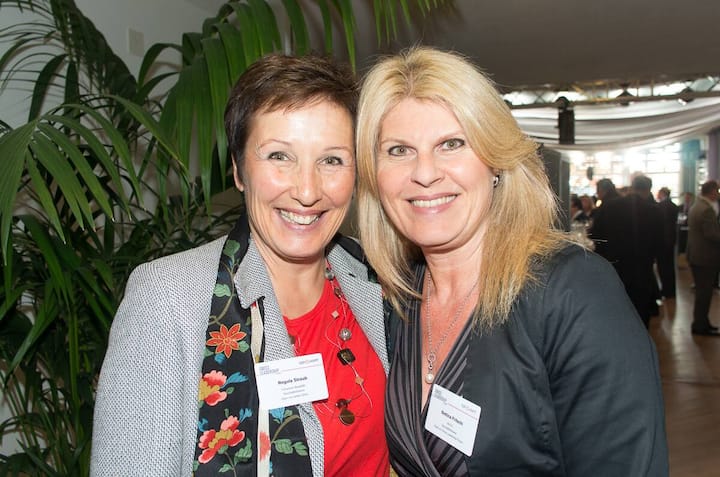 Regula Straub, Geschäftsführerin, Schweizer Berghilfe; Bettina Fritschi, Geschäftsführerin, ASCO