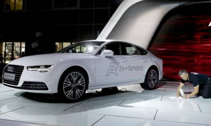 Audi A7
Das Highlight an der Messe ist der computergesteuerte A7 vom deutschen Automobilbauer Audi.
Keystone