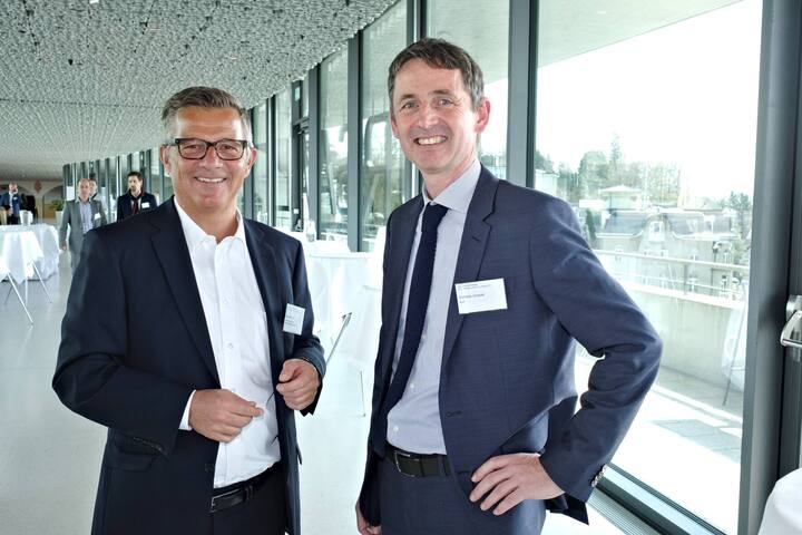 Michael Frank, Direktor, Verband Schweiz. Elektrizitätsunternehmen VSE; Christian Grasser, Geschäftsführer, asut