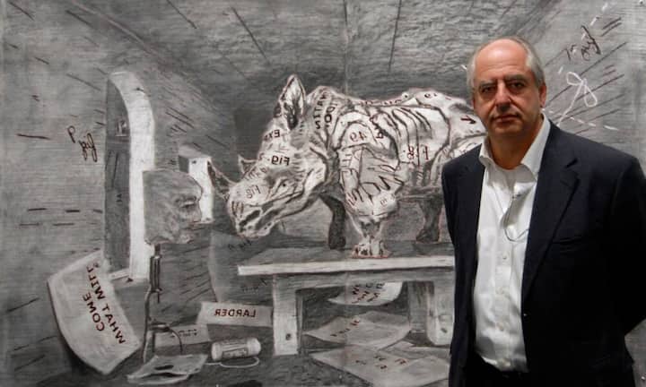 Platz 8 geht an den südafrikanischen Künstler William Kentridge. Seine künstlerischen Werke umfasst Zeichnungen und Filme.