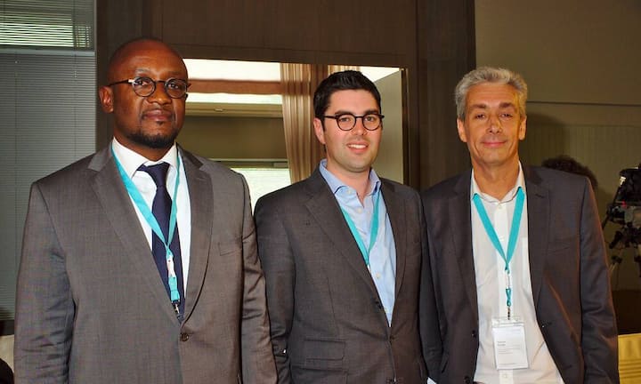 Djibril Fadiga, Deputy Chief Executive Officer, Conseil du Café-Cacao CCC;
Simon Brayn-Smith, Commercial Director of Sustainability, Olam International;
Andrew Brooks, Head of Cocoa Sustainability, Olam International Ltd.