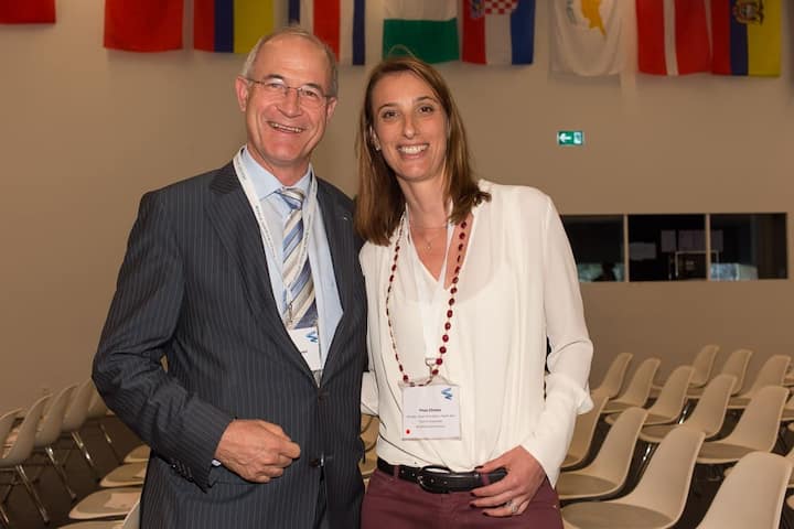 Christoph Juen, CEO, hotelleriesuisse; Thea Chiesa, Director, Head of Aviation, Travel and Tourism Industries, World Economic Forum