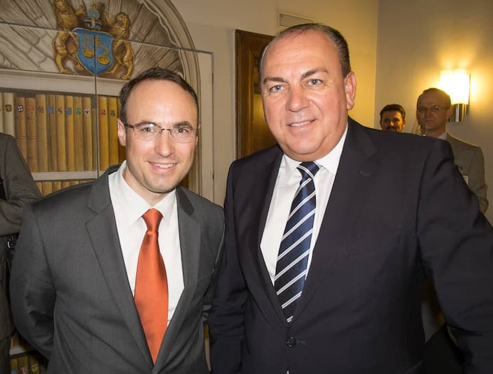 Benno Marbach, Managing Partner & Gastgeber, C-Talks; Axel A. Weber, Chairman UBS AG