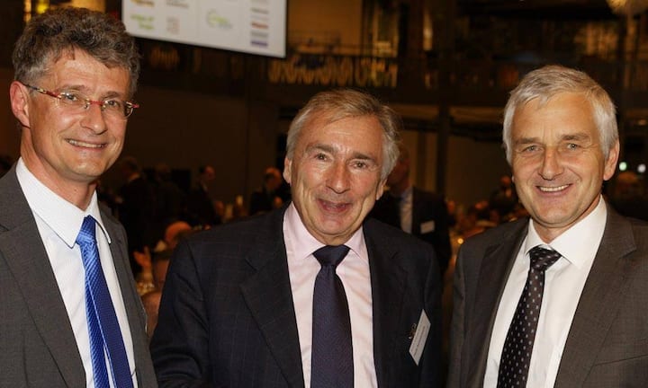 v.l.n.r. Urs Bleisch, Hans Schweickardt; Alpiq, Nationalrat Caspar Baader