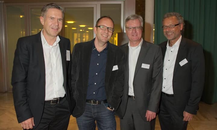 Roland Wahrenberger, Axel Springer Schweiz AG; Matthias Kiess, TBWA Switzerland AG; Christian Merk, Zürich Versicherungs-Gesellschaft AG; Andreas Spycher, Publicitas AG