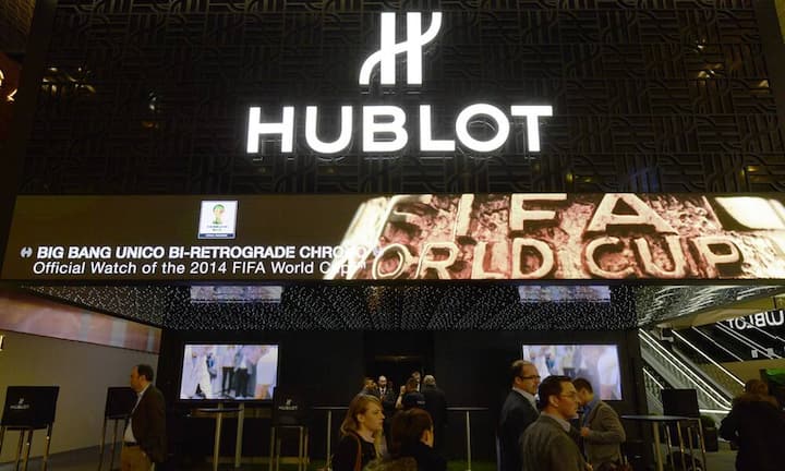 Hublot wirbt mit der Fifa-Partnerschaft.Keystone