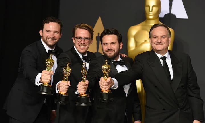 Spezialeffekte: Dan Lemmon, Andrew R. Jones, Adam Valdez and Robert Legato (v.l.) für «The Jungle Book»