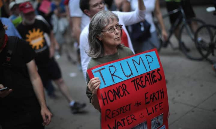 Status: Die US-Regierung hat den Prozess des Ausstiegs in Gang gesetzt. Der völlige Rückzug wird erst 2020 geschehen. Trump könnte dann unter Umständen schon als Präsident abgewählt sein. Erst jüngst veröffentlichte die Regierung eine Studie, die entgegen der bisherigen Regierungslinie den Menschen als Hauptursache für den Klimawandel ansieht.Scott Olson/Getty Images