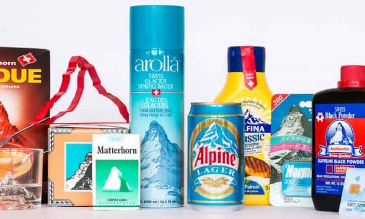 Das Matterhorn als globale Marke: Zahlreiche Produkte aus der ganzen Welt werben mit dem «Berg der Berge». Die besten Beispiele:
Bild: Felix Brönnimann