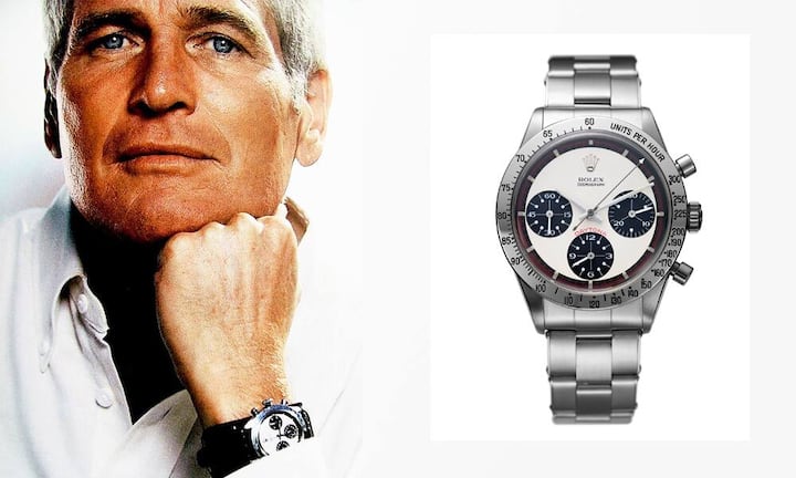 Rolex Daytona Die begehrteste aller Vintage-Uhren hat ihren Erfolg der simplen Tatsache zu verdanken, dass Schauspieler und Autorennfahrer Paul Newman den damaligen Ladenhüter mochte und regelmässig trug. Einen Werbevertrag zwischen ihm und Rolex soll es nicht gegeben haben. Für die Marke mit der Krone war die Verbindung Gold wert. Die Daytona wurde dank Newman zum Dauerbrenner. Trotz Stahlgehäuse und Massenuhrwerk.