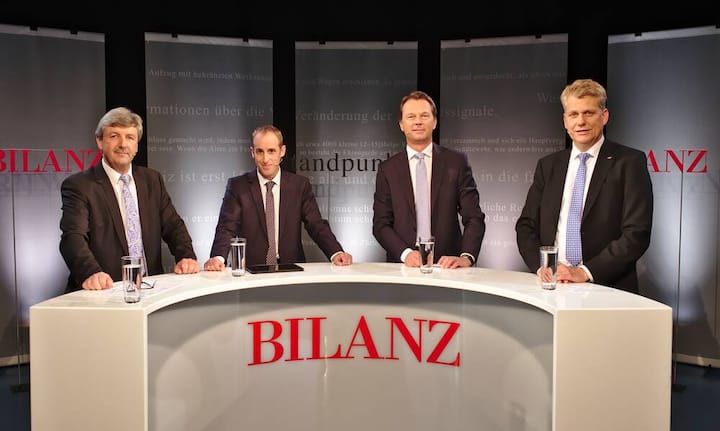 Daniel Weder, Skyguide;
Stephan Widrig, Zurich Airport;
Dirk Schütz, Bilanz;
Harry Hohmeister, Swiss International Air Lines Ltd.