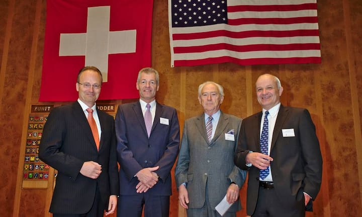 Markus R. Neuhaus, Chairman of the Board of Directors, PwC AG;
Heinz Karrer, President, economiesuisse;
Rainer E. Gut, Honorary Chairman, Credit Suisse Group AG;
Martin Naville, CEO, Swiss-American Chamber of Commerce