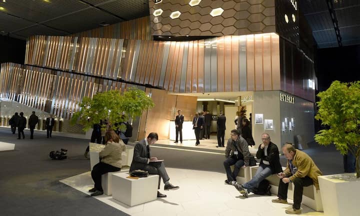 Der riesige Bulgari-Stand...Keystone