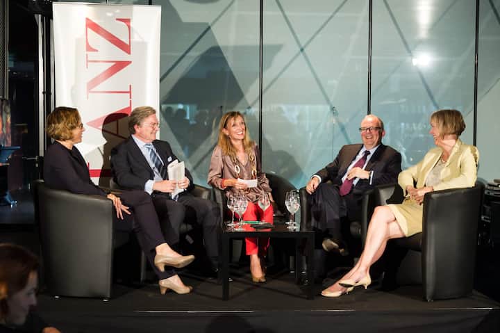 Nadja Lang - Verwaltungsrätin Schweizerische Post / Sandro Gianella - Knight Gianella Executive Search / Karin Kofler - BILANZ / Heinrich Christen - Partner Ernst&Young, Bereich Family Business / Monika Ribar - Verwaltungsrätin Lufthansa, SBB, Swiss Bilder: Christian Dancker