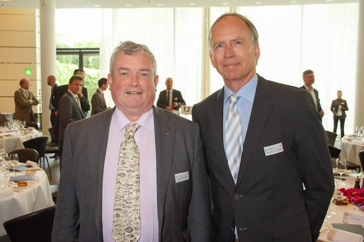Richard Jones, Botschafter der EU für die Schweiz; Otto Lampe, Botschafter der Bundesrepublik Deutschland in der Schweiz.