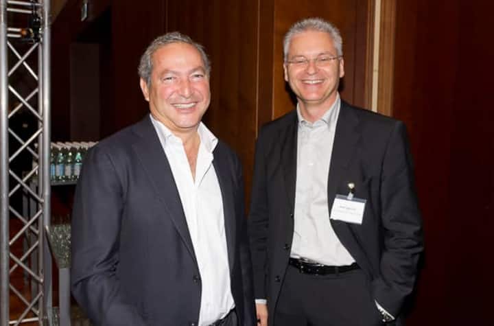 Samih Sawiris, VR-Präsident Orascom Development Holding AG; Riet Cadonau, CEO KABA Management + Consulting AG