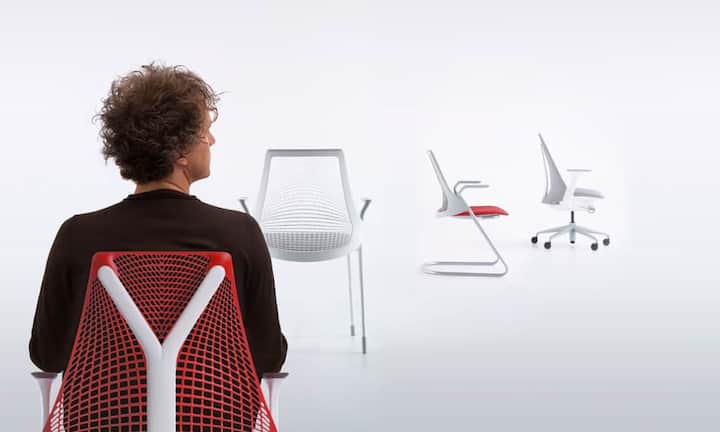 «SAYL»
Für diesen Bürostuhl, dessen Rückenlehne aus einem Netzgewebe besteht, liess sich Béhar von der Golden-Gate-Brücke vor seiner Haustür inspirieren.