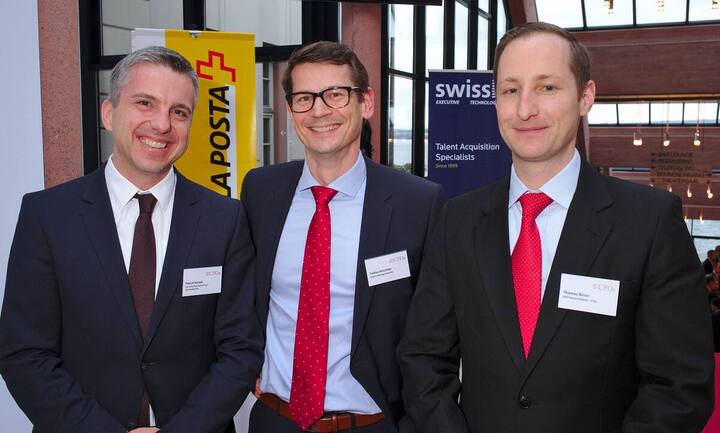 Pascal Koradi, Leiter Finanzen, Die Schweizerische Post AG;
Tobias Knechtle, CFO, Valora Management AG;
Thomas Birrer, Geschäftsführer, CFOs