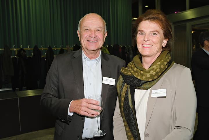 Martin Naville, Swiss-American Chamber of Commerce; Heike Birlenbach, Swiss International Air Lines AG