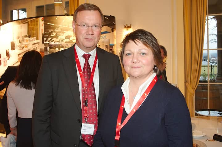 Björn Skogum, CEO, Bayer International SA; Nicole Fengler, CAO, Bayer International SA