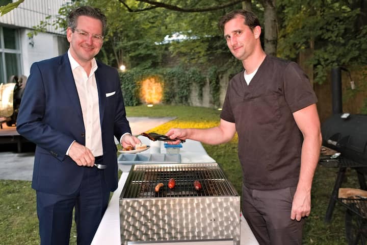 Michael Welti, REYL & Cie AG;Christopher Gujer, Baldelli's Catering