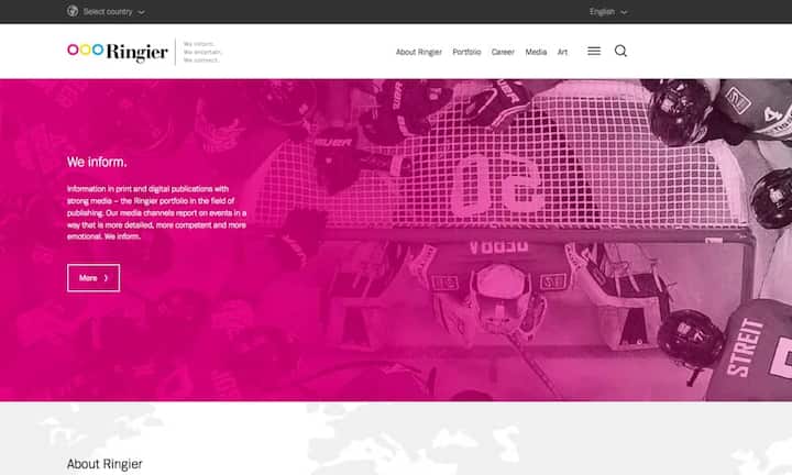 Platz 6: RingierPunktzahl: 40,0 von 80 (Vorjahr: Platz 4)