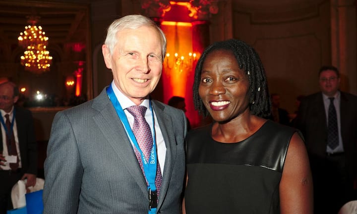 Hans-Dieter Cleven, Unternehmer;
Auma Obama, Rednerin, Gründerin Sauti Kuu Foundation