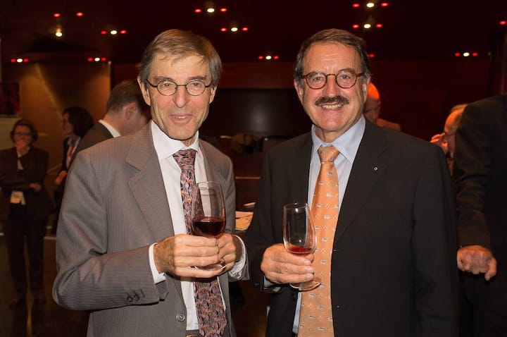 Paul Richli, Rektor Uni Luzern; Josef Achermann, Präsident RéserveSuisse