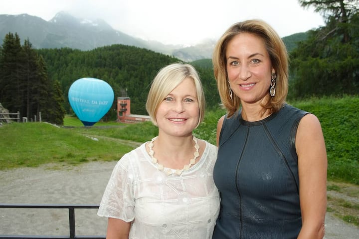 Ariane Ehrat, St. Moritz Tourismus;  Carolina Müller-Möhl.