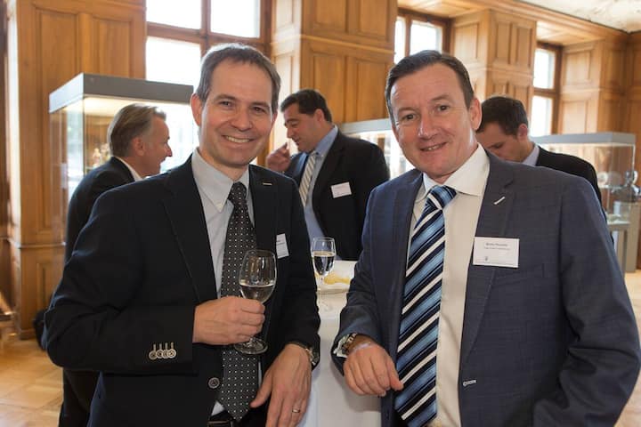 Thomas Fritschi, Stork Technical Services Holding BV, Executive Vice President Solutions; Bruno Pirovino, Cilag GmbH International, Business Director