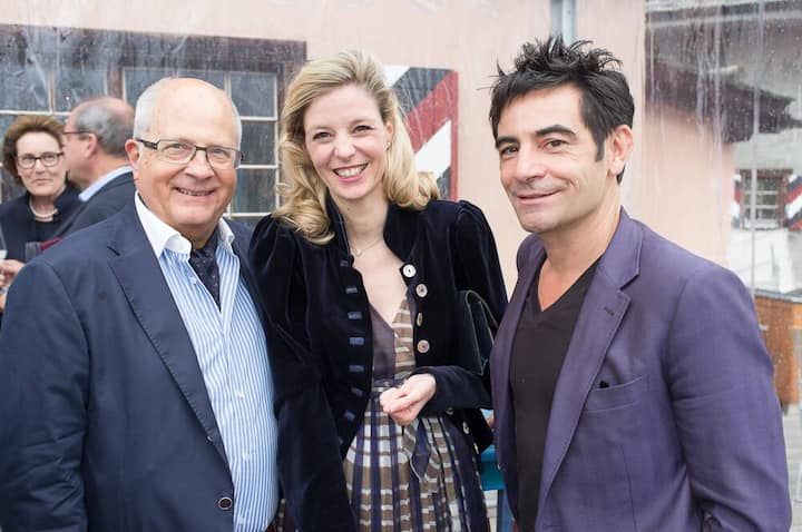 Christoph Klemm, Verwaltungsrat Kulm Hotel; Barbara Kälin Godat, Directrice Hotel Kulm; Schoscho Rufener, Eventmanager