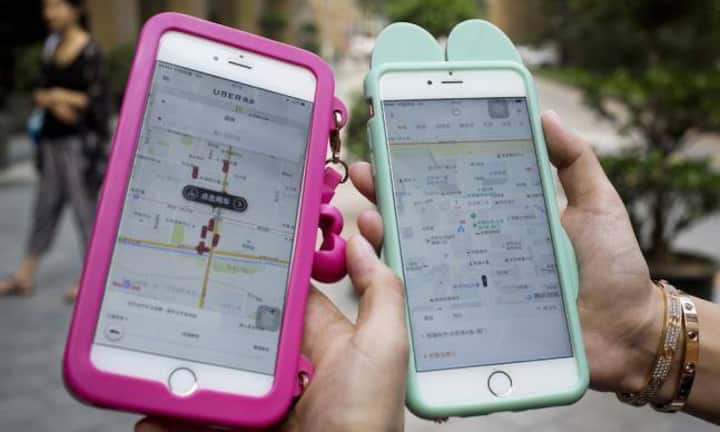 Mobile Apps: Didi Chuxing, hier rechts im Bild (für Generation Y und Generation Z)