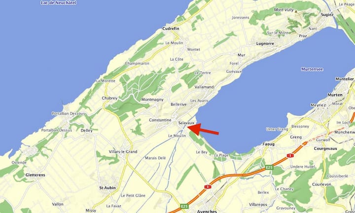 Das ruhige Waadtländer Dorf Salavaux gehört zum Gemeindeverband Vully les lacs und liegt an der nordwestlichen Ecke des Murtensees.