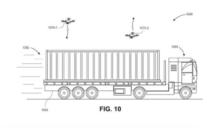 Auch ein Lastwagen könnte als Basis dienen. Dies hätte insbesondere in Kombination mit Technologien im Bereich des autonomen Fahrens, die Amazon ebenfalls erforscht, grosses Sparpotenzial.