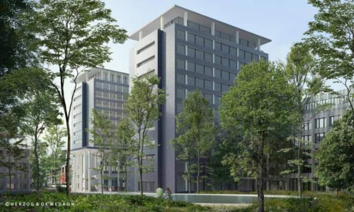 In ihrer Heimatstadt Basel können sich Herzog & de Meuron austoben. Das neuste Projekt kommt von Helvetia. Bis voraussichtlich Ende 2023 gestaltet die Versicherung nach den Plänen des Architekturbüros ihren Hauptsitz an der St. Alban-Anlage neu. Herzog & de Meuron