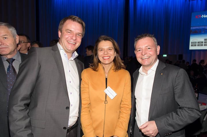 Johan Andsjö, CEO Orange; Franziska von Weissenfluh, VR Variant Bank; Thomas Sieber, VRP Orange