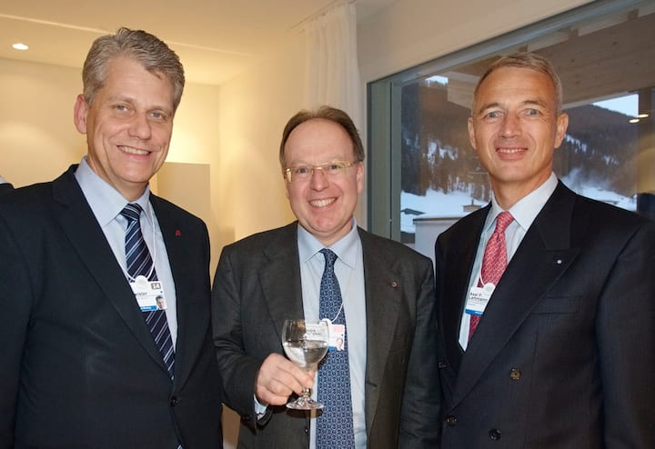 Harry Hohmeister, CEO, Swiss International Air Lines Ltd.; André Kudelski, CEO, Kudelski Group; Axel P. Lehmann, Chief Risk Officer, Zurich Insurance Company