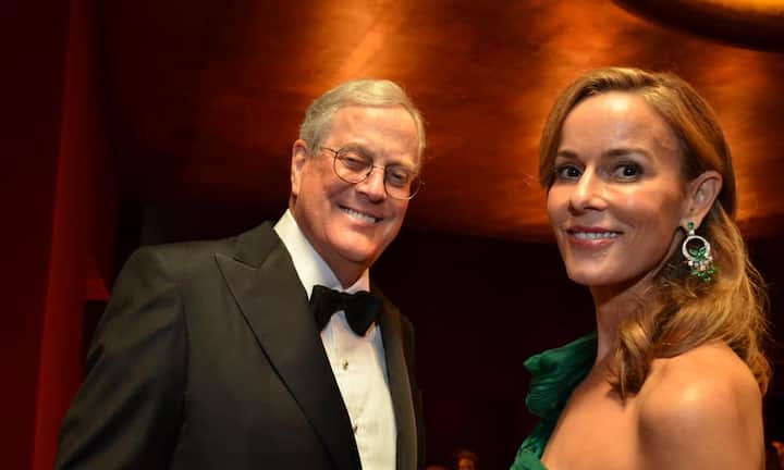 Platz 4: David und Julia Koch, 47,5 Milliarden Dollar. Nicht im Bild: Sein Bruder Charles und seine Frau Elisabeth. Sie belegen Platz 5 mit 47,4 Milliarden Dollar. Der Industriekonzern der us-amerikanischen Familie beschäftigt 100'000 Angestellte.