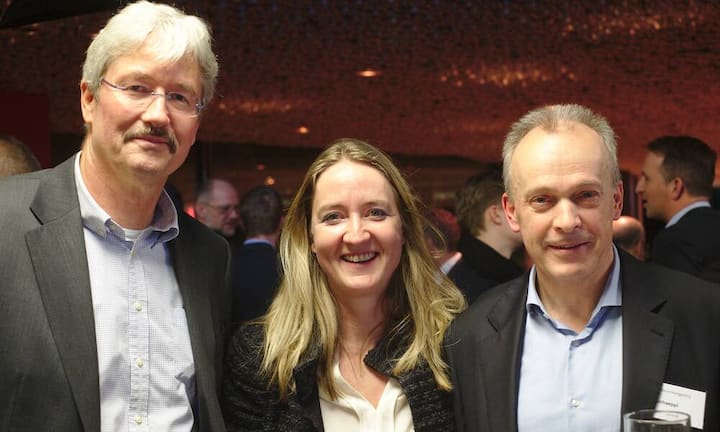 Sepp Huber, Head of Media Relations, Swisscom AG;
Britta Reinhardt, Chief Business Officer, Salt.;
Urs Schaeppi, CEO, Swisscom AG Bilder: Markus Senn