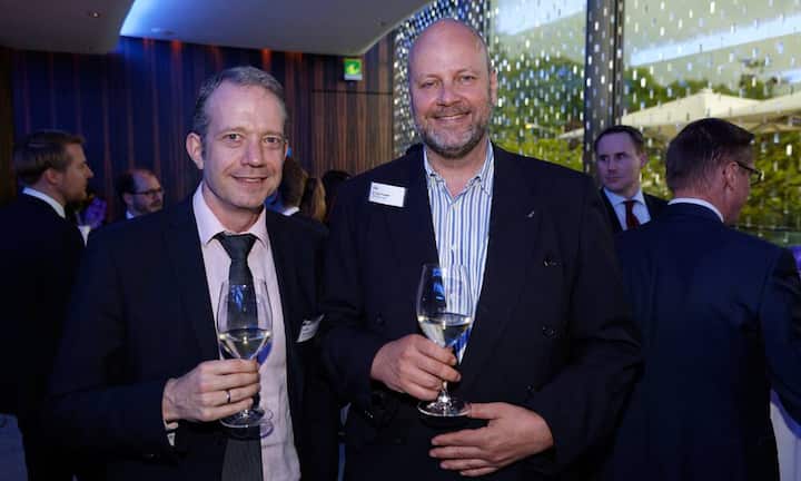 v.l.n.r. Sascha Bucher; Roche Holding AG, Axel	Paeger; AMEOS Gruppe