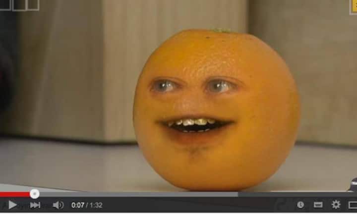 Gibt es Nervtötenderes als diese Orange?Platz 5:
«The Annoying Orange» von daneboe