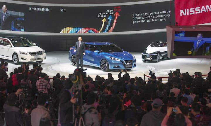 Riesiger Andrang in Peking. Bis am 29. April werden mehrere hunderttausend Besucher an der Auto China erwartet.